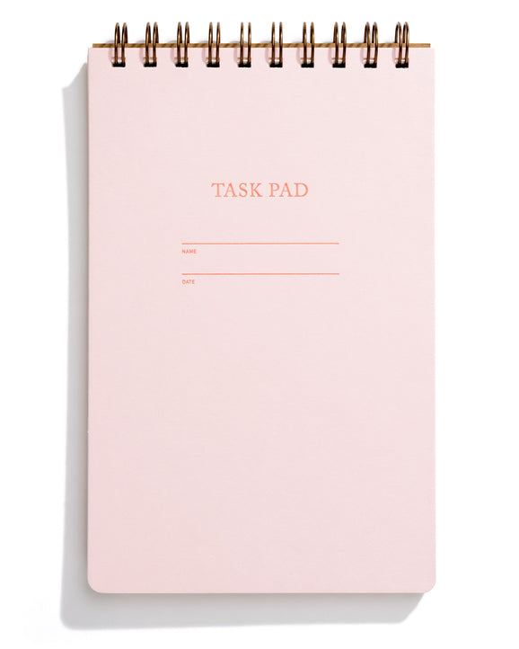 pastel spiral bound task pad notebooks pastel pink