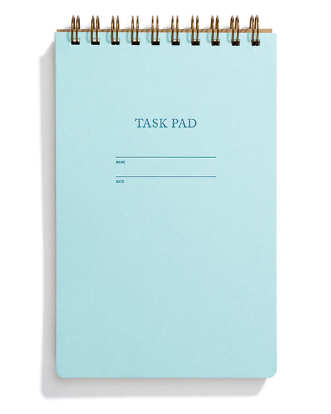 pastel spiral bound task pad notebooks pastel pool blue