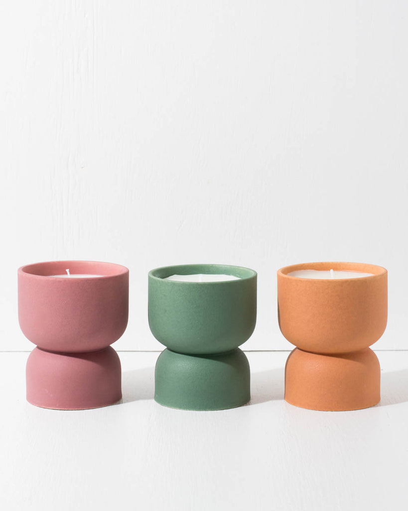 Boho Reversible and Stackable modern candle holders