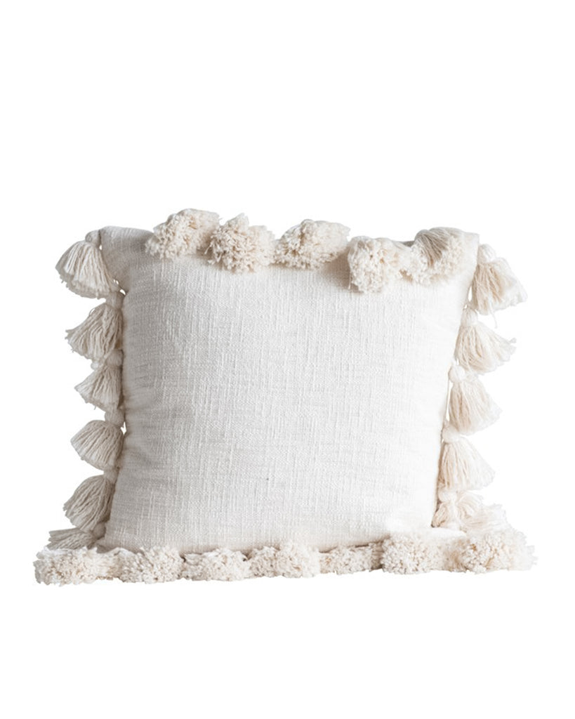 boho tassel pillow