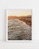 West coast sunset beach photography print. Wall art