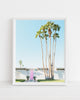 Colorful west coast palm springs home photography print. Wall art