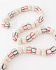 holiday felt garland rainbow stripe 