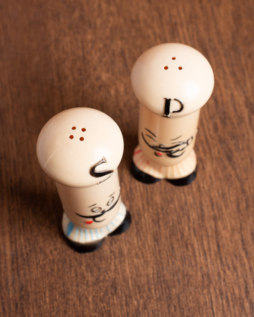 Chef Salt and Pepper Shakers Vintage Salt and Pepper Shaker Set Made in  Japan Kitchen Collectible Baker Cook Chef Kitsch Character 