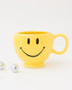 Vintage yellow smiley mug with classic smiley design