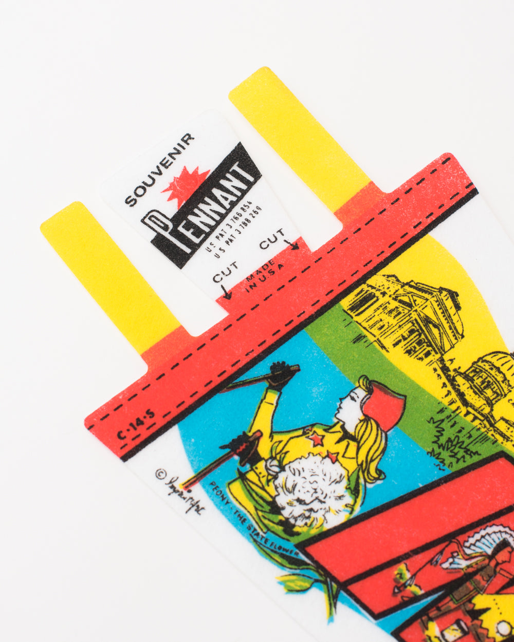 Vintage Felt State Pennants