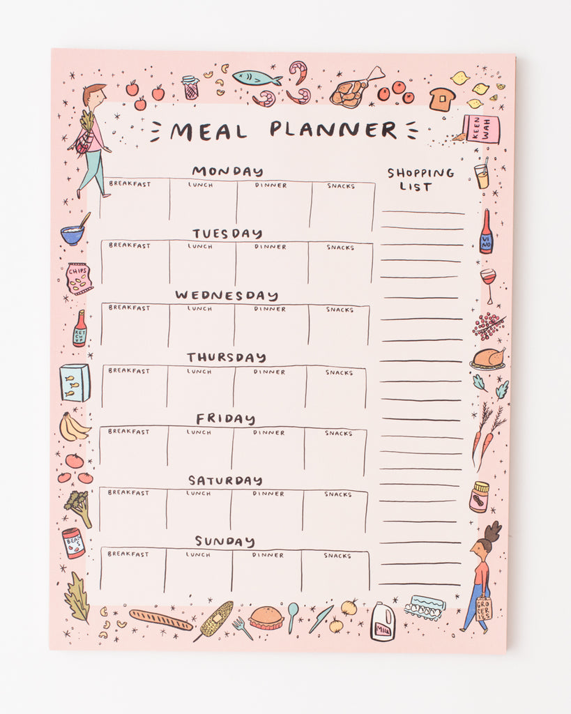 Weekly Meal Planner Notepad